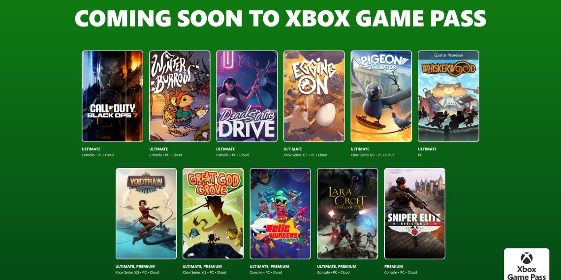 یازده بازی جدید به سرویس Xbox Game Pass از ۵ تا ۱۴ نوامبر افزوده می‌شوند