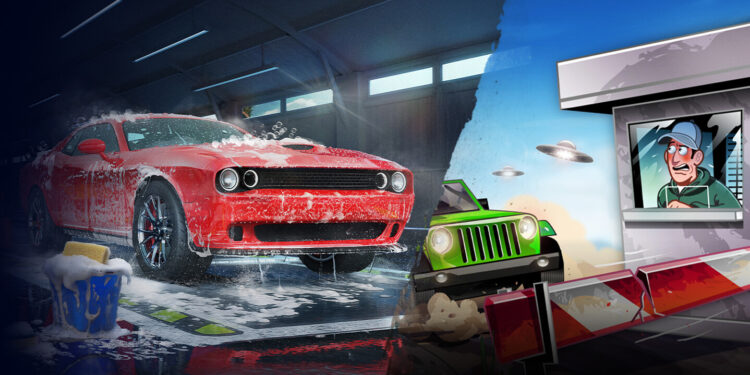 بررسی بازی car wash simulator